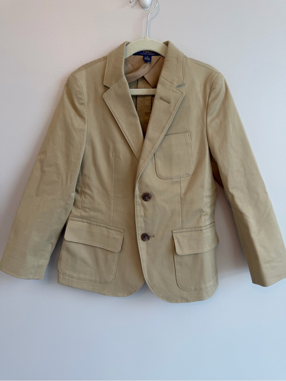 Boys Polo Ralph Lauren khaki blazer size 6